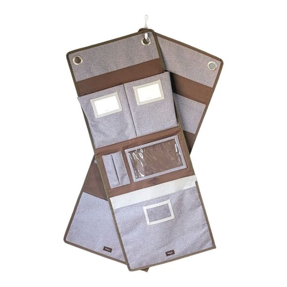 Thirty One Bags 3M Hang-Up Over the Door Multi Pocket Canvas Organizer (2 pcs) - Picture 1 of 7